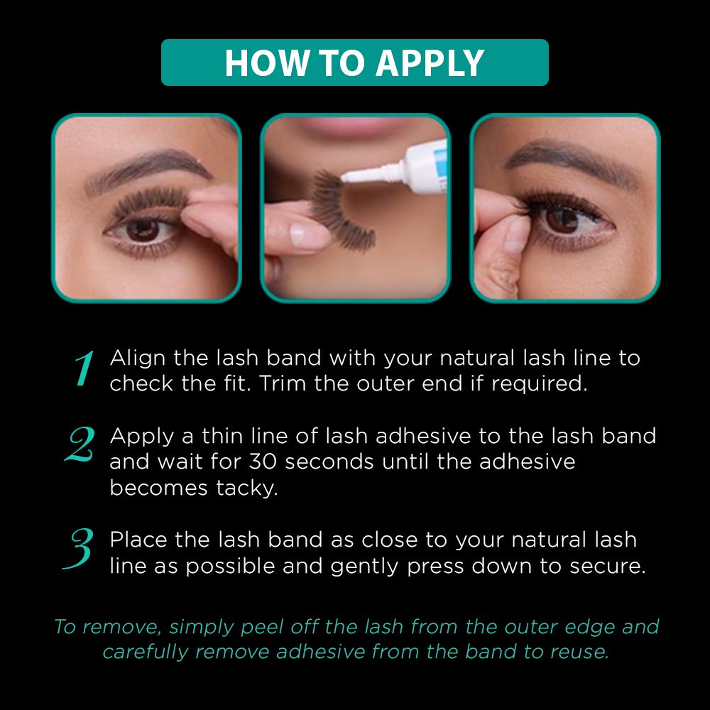 Ardell 101 Demi Noir aspect glamour : cils plus longs et volumineux pour un effet soirée.