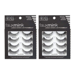 Ardell Faux Mink 811 lashes with Invisiband, closeup for natural lift and easy wear.