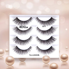 Ardell Faux Mink 811 lashes natural wispy finish for everyday wear.