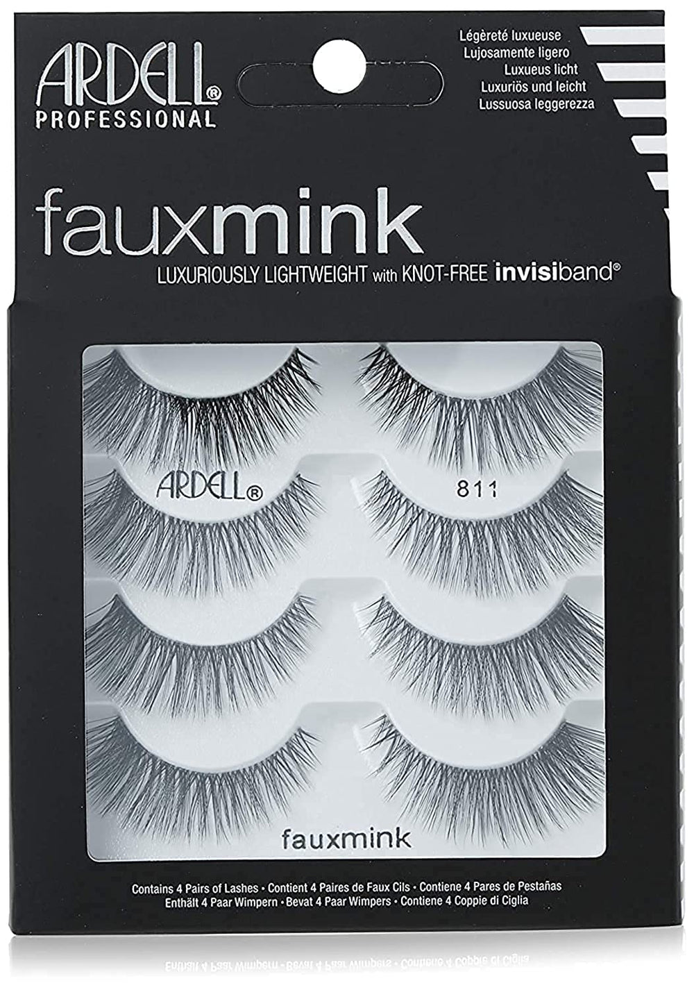Cils Ardell Faux Mink 811 – bande invisible pour ligne naturelle et facile à poser.