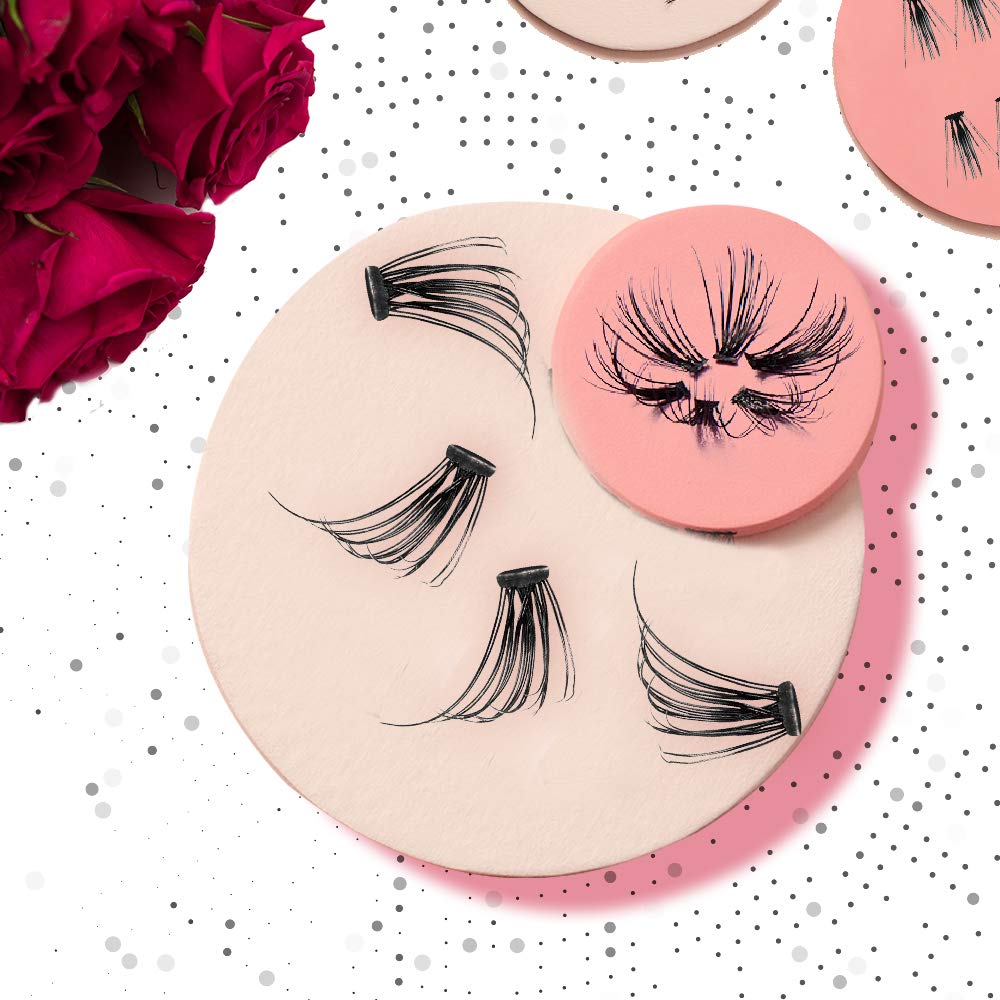 Ardell Faux Mink Short Black lash clusters blend with natural lashes