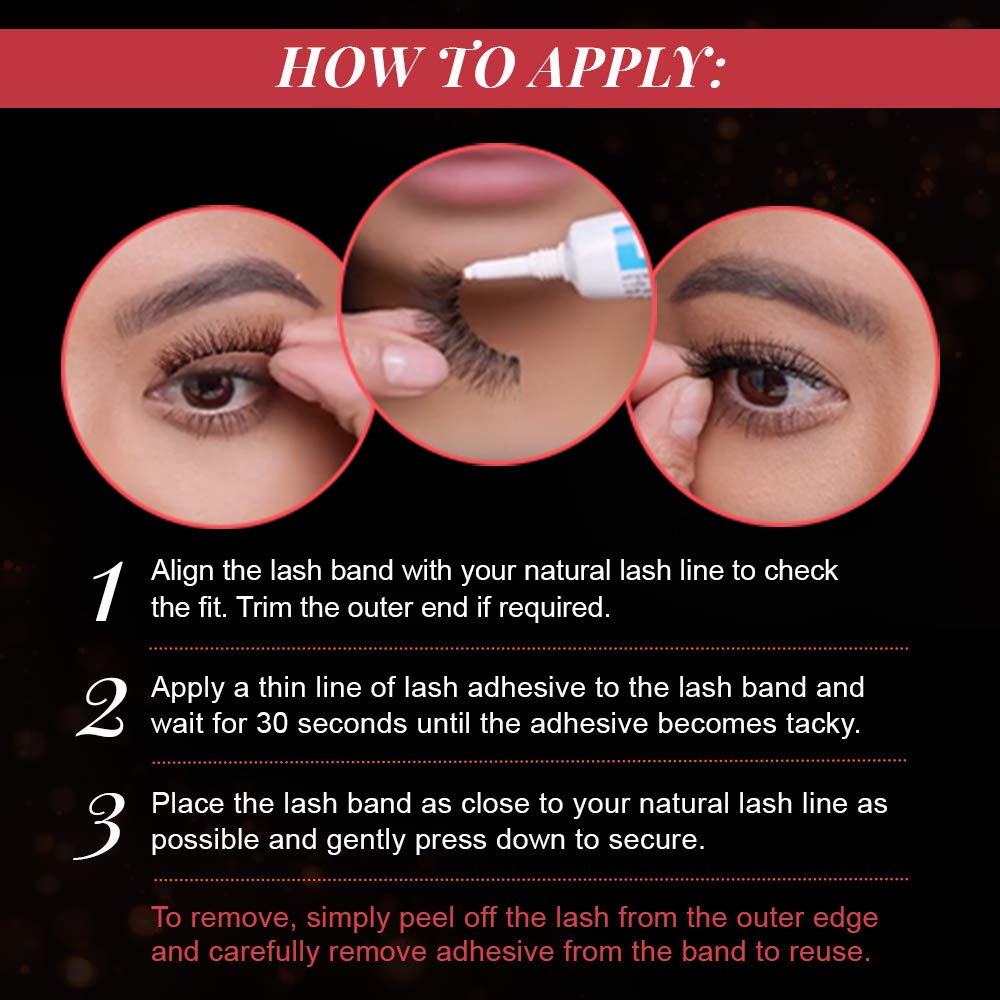 Ardell Faux Mink Wispies regard ouvert avec cils volumineux
