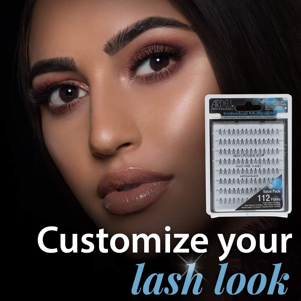 Ardell knot-free lashes close-up demonstrates precise, effortless application