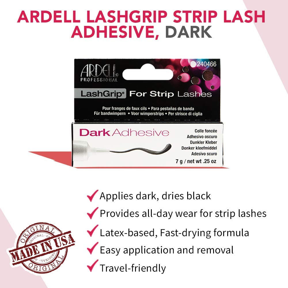 Ardell Lashgrip: collage sombre et naturel pour des cils impeccables toute la journée.