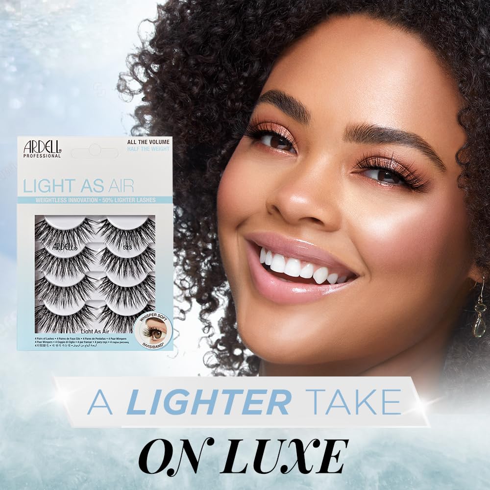 Cils Ardell Light As Air 523, élongation des extrémités pour un regard éveillé.