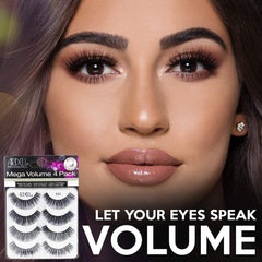 Ardell Mega Volume 251 lashes with fluffy ends for wispy drama