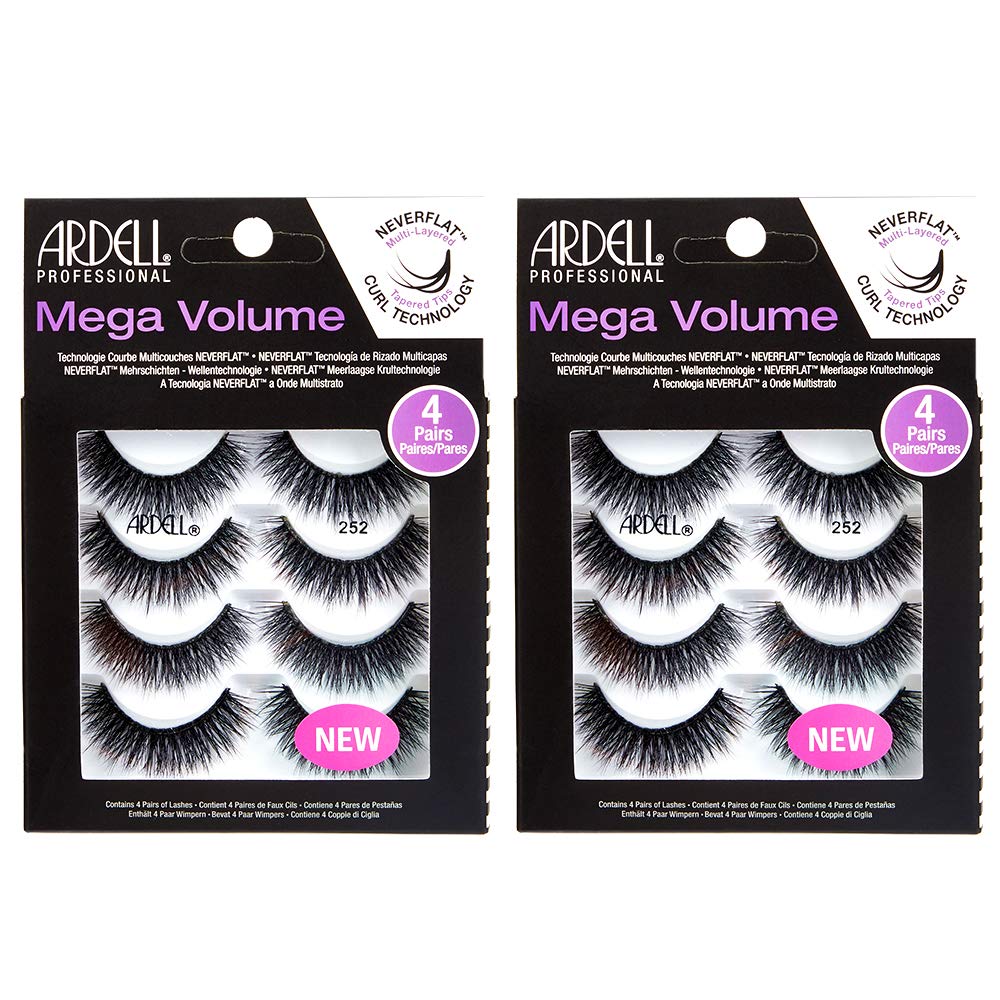 Ardell Mega Volume 252, paquets inclus, pour un regard spectaculaire et longue tenue.