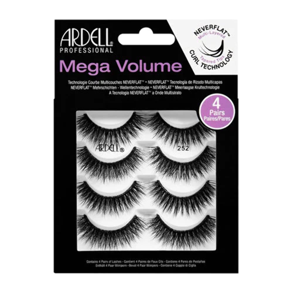 Ardell Mega Volume 252 cils extrêmes apportant un regard dramatique.