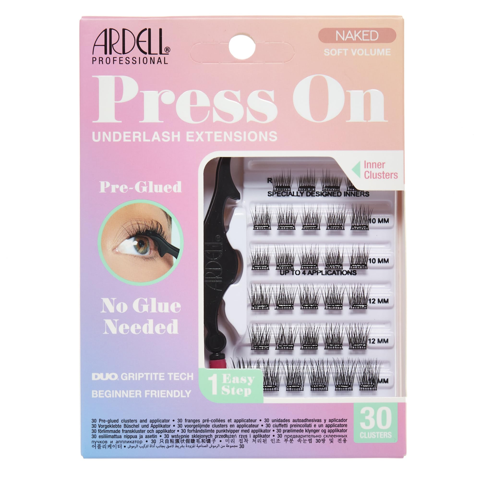 Ardell Naked clusters sous-cils pré-collées pour un regard naturel tout au long de la journée