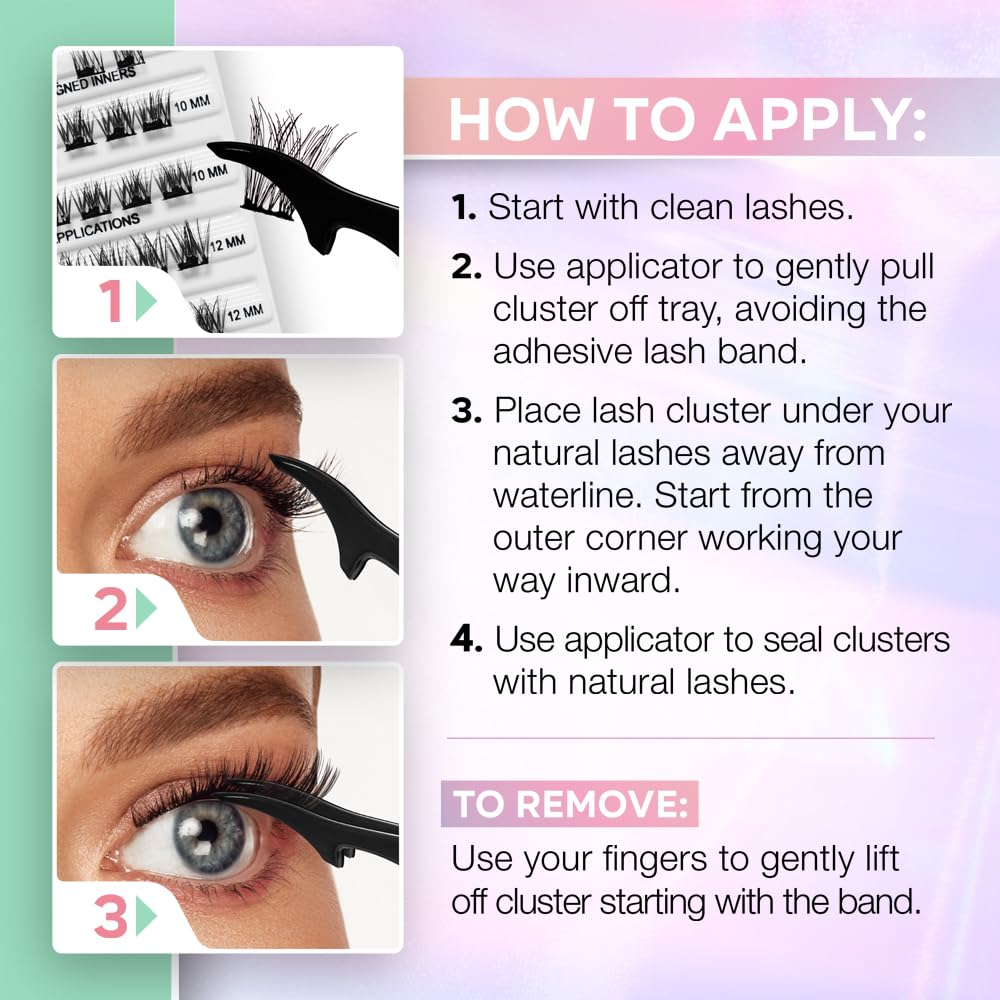 Ardell Naked-kit-complet-30-clusters contient tout pour composer le look