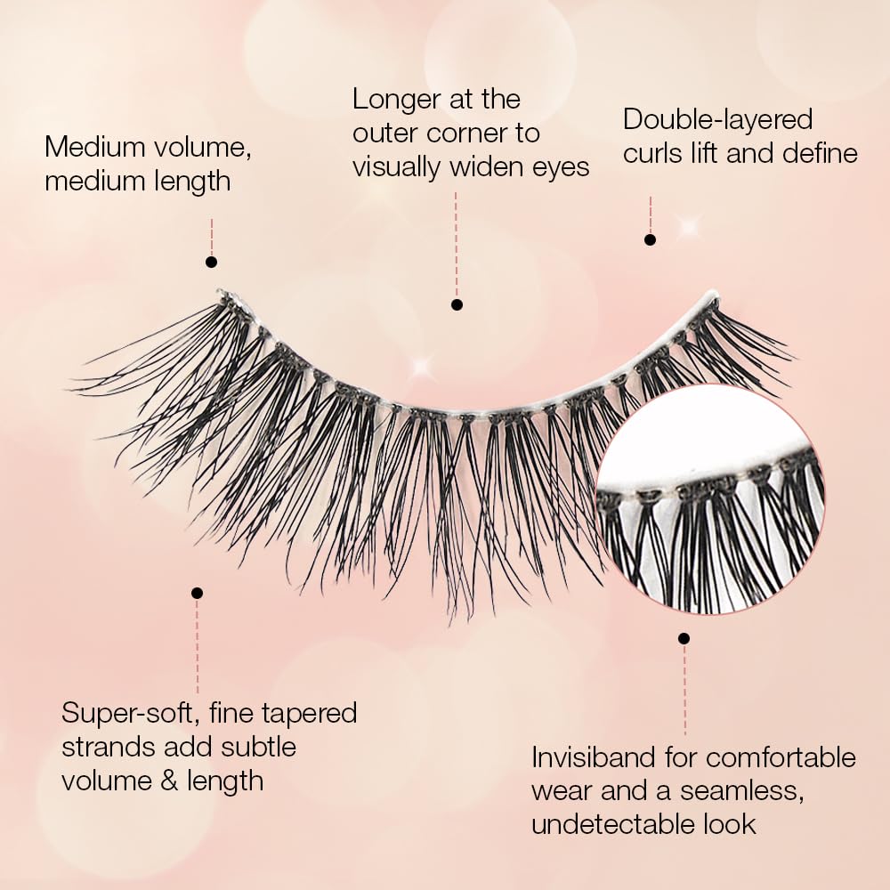 Ardell Naked Lashes 424 – bande invisible pour une application légère.