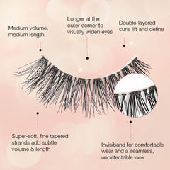 Ardell Naked Lashes 424 – bande invisible pour une application légère.