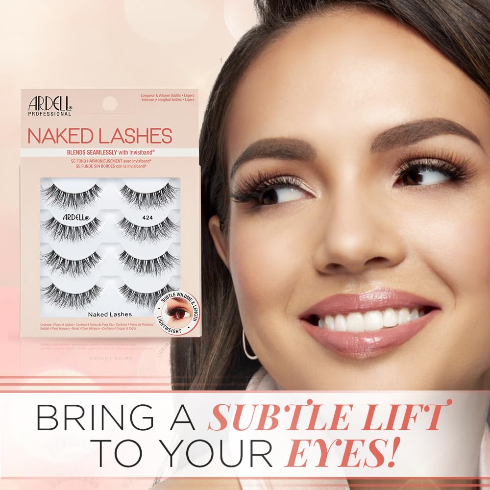 Ardell Naked Lashes 424 – longueur subtile qui complète les cils naturels.