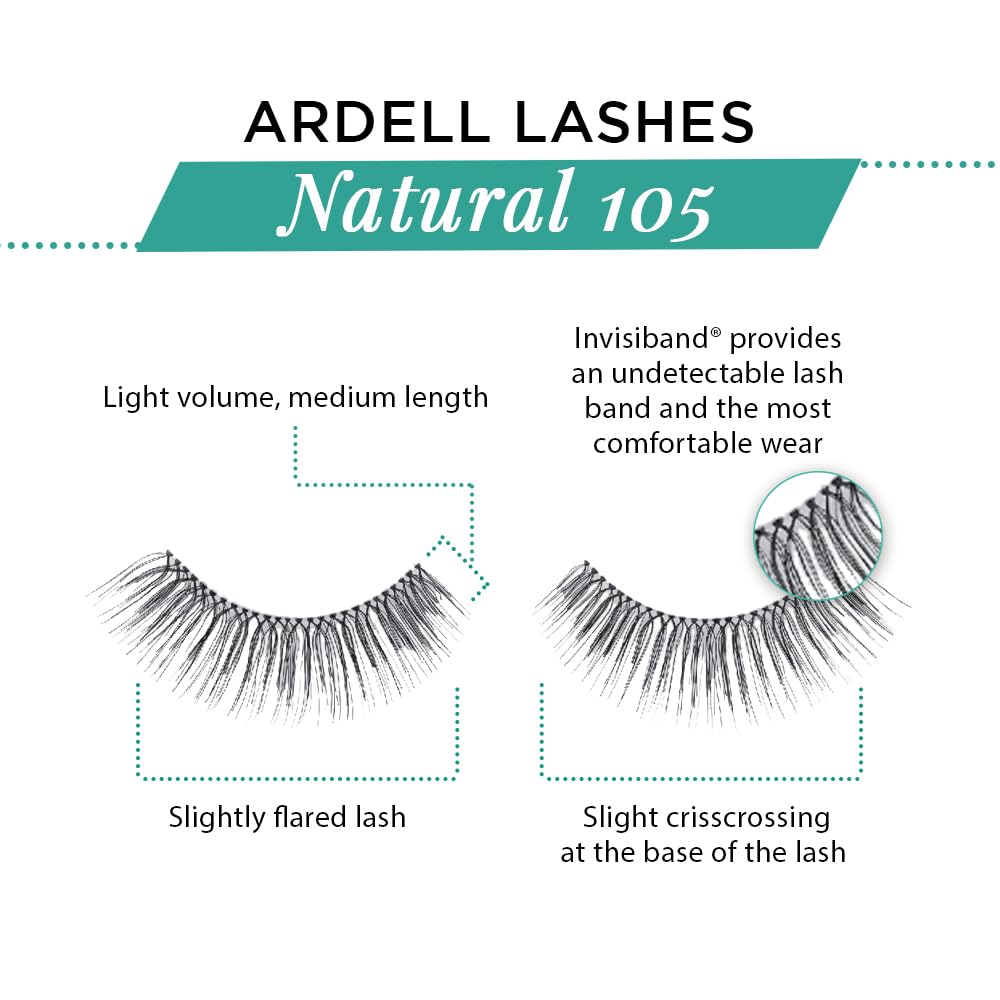 Ardell Natural 105 - confort tout au long de la journée grâce à Invisiband.
