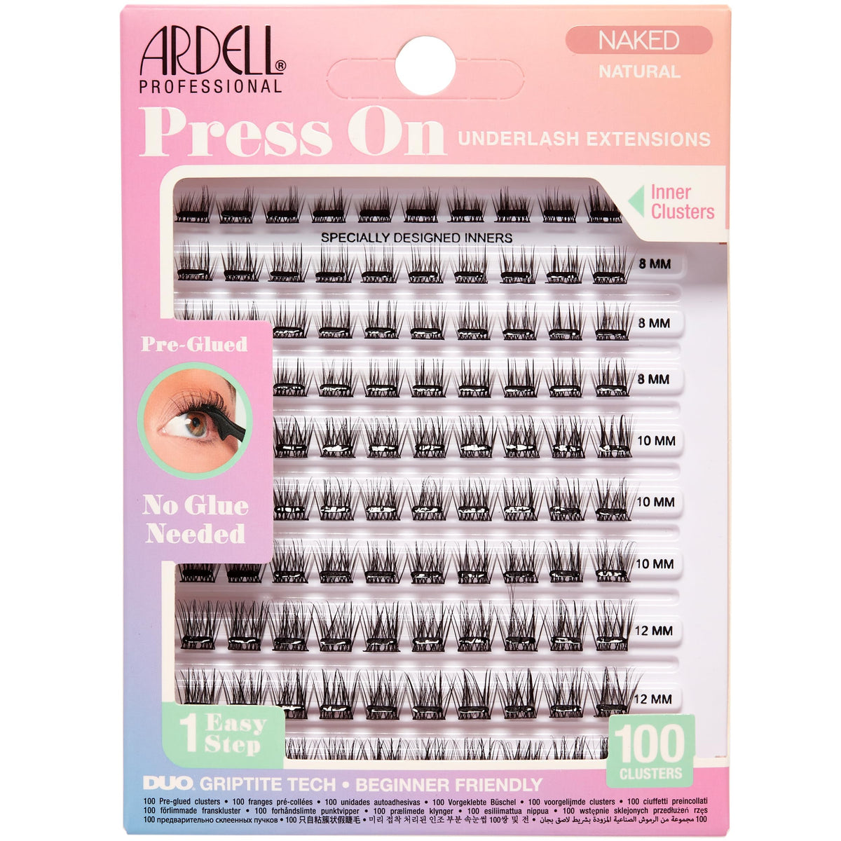 Ardell Press On Cils Naked Natural – application rapide et naturelle.