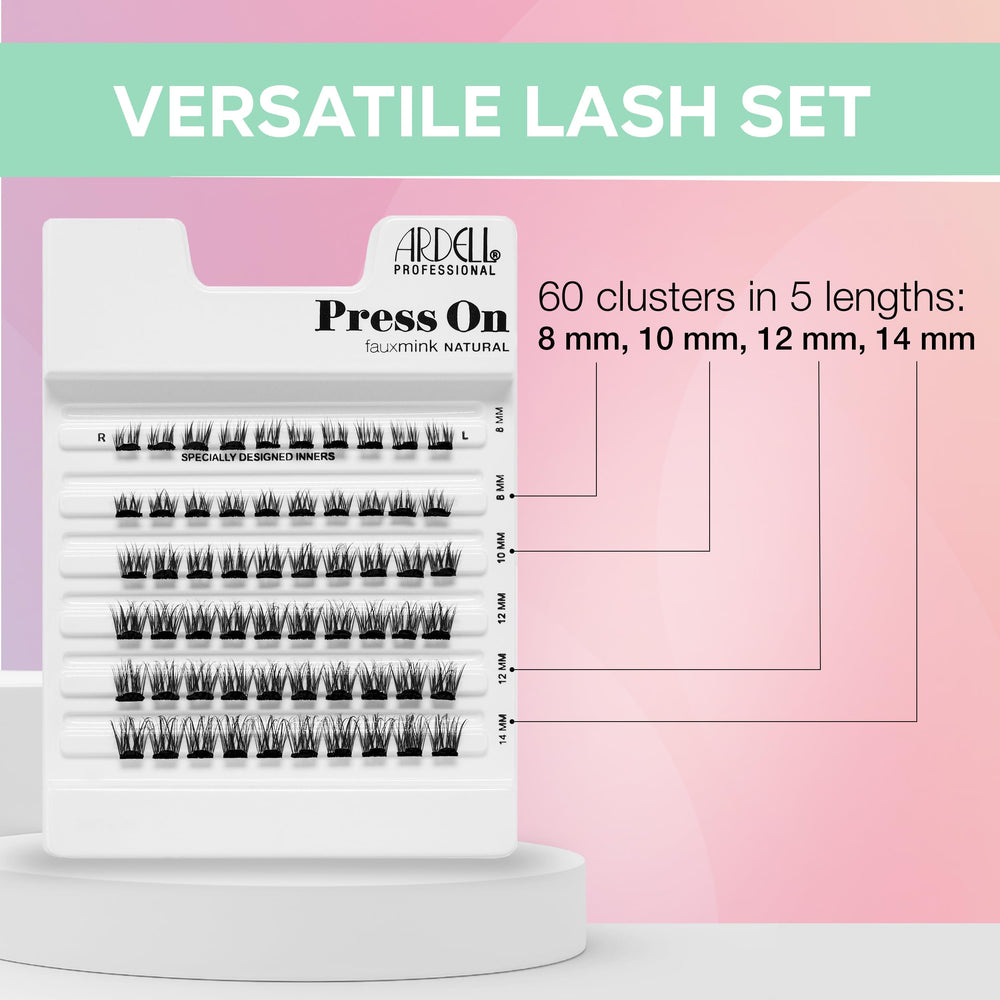Ardell Press On Fauxmink Naturel 60 ct, technologie Speedhesive pour une pose rapide et précise.