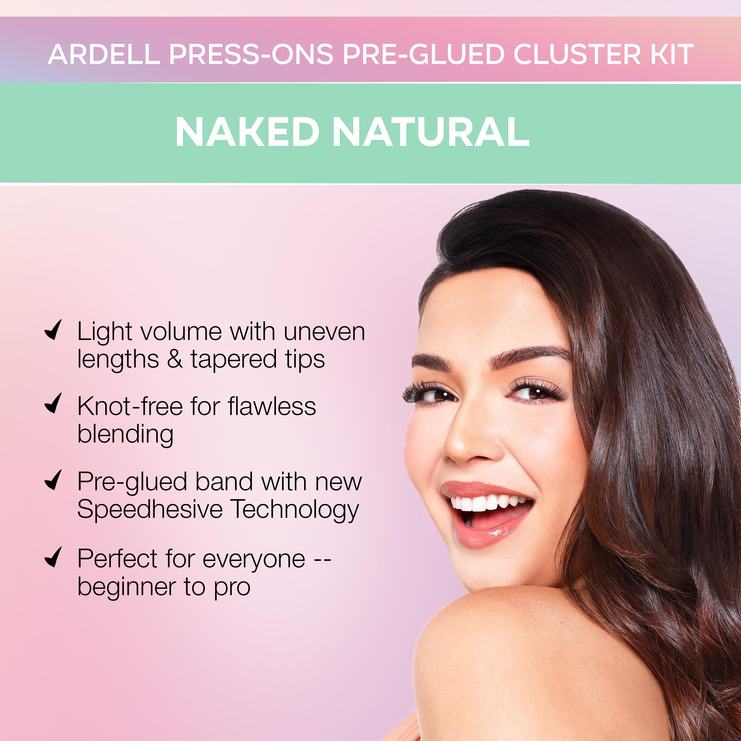 Ardell Press On Lashes bande précollee: pose rapide sans colle
