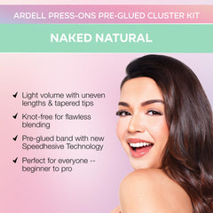 Ardell Press On Lashes bande précollee: pose rapide sans colle