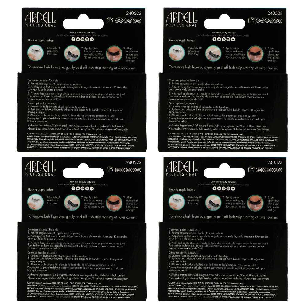 Ardell Press On Wispies pack 4 pour économie et réutilisation.