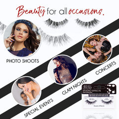 Ardell Studio Effects Demi Wispies sur les coins externes pour un regard ailé.