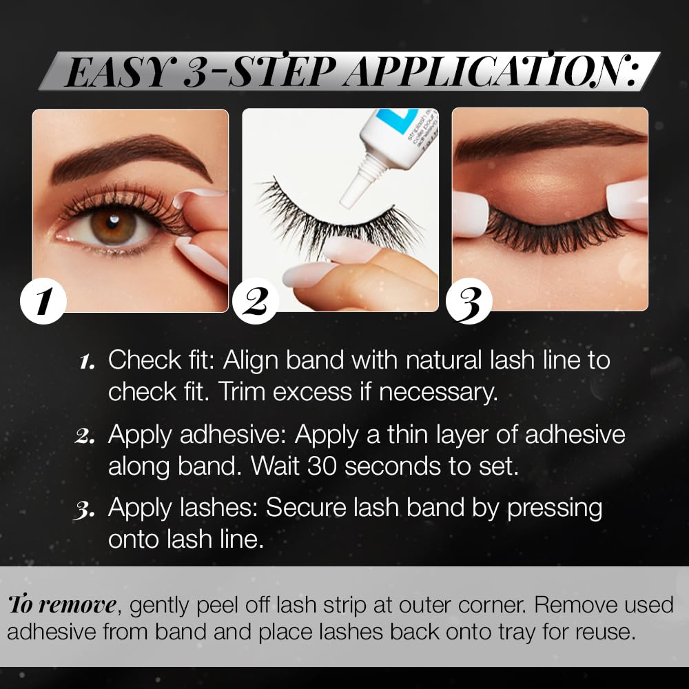 Ardell Studio Effects Demi Wispies usage quotidien, facile à porter pour toutes les occasions