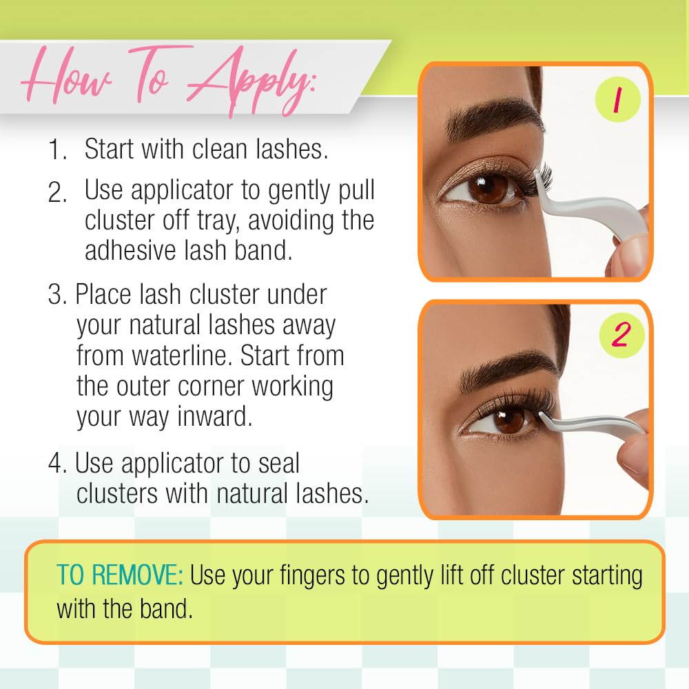 Ardell Winks ensembles cils naturels en tailles 10/12/14 mm