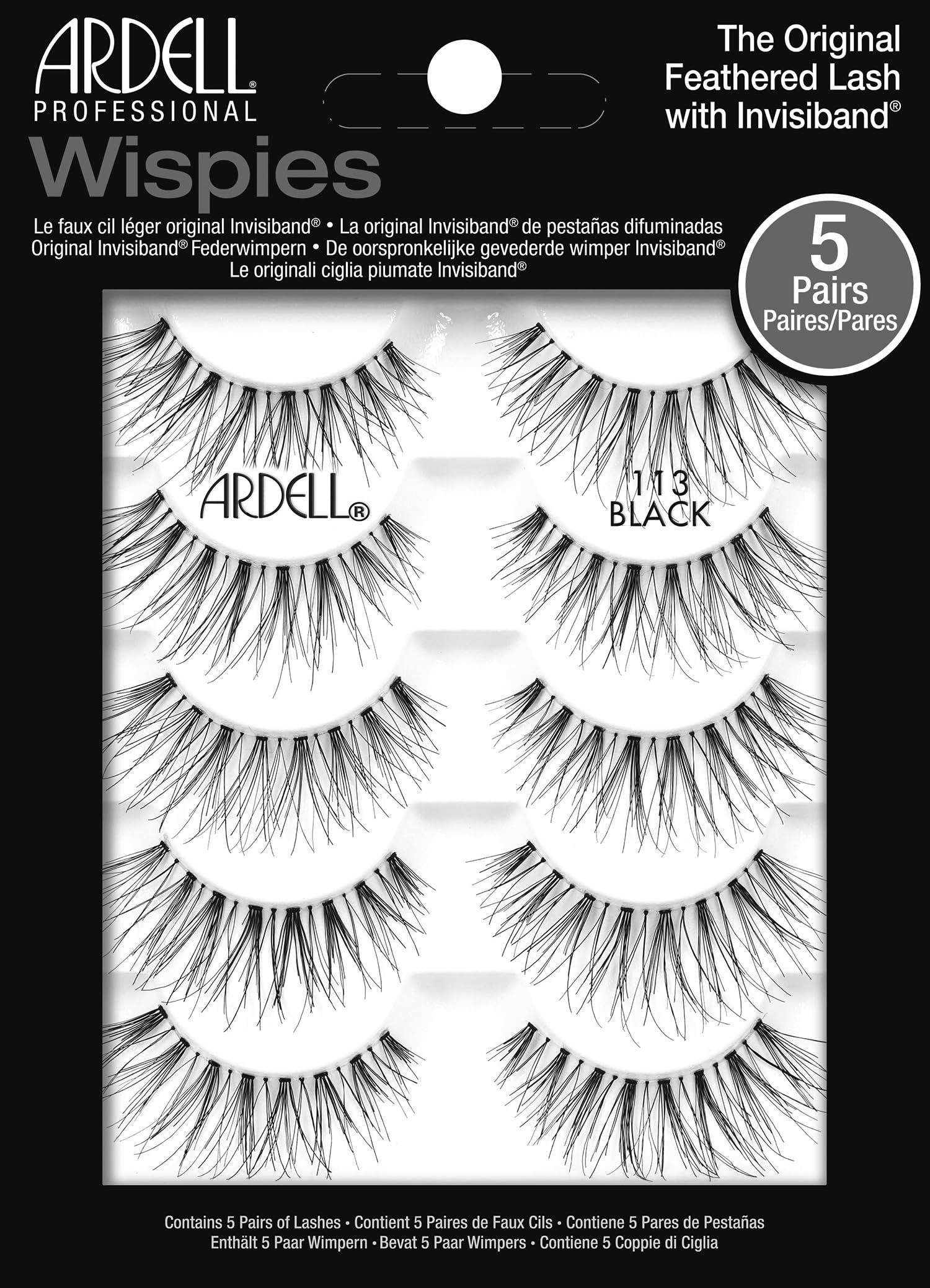 Ardell Wispies 113 – emballage et plateau facilitant la préparation des cils naturels.