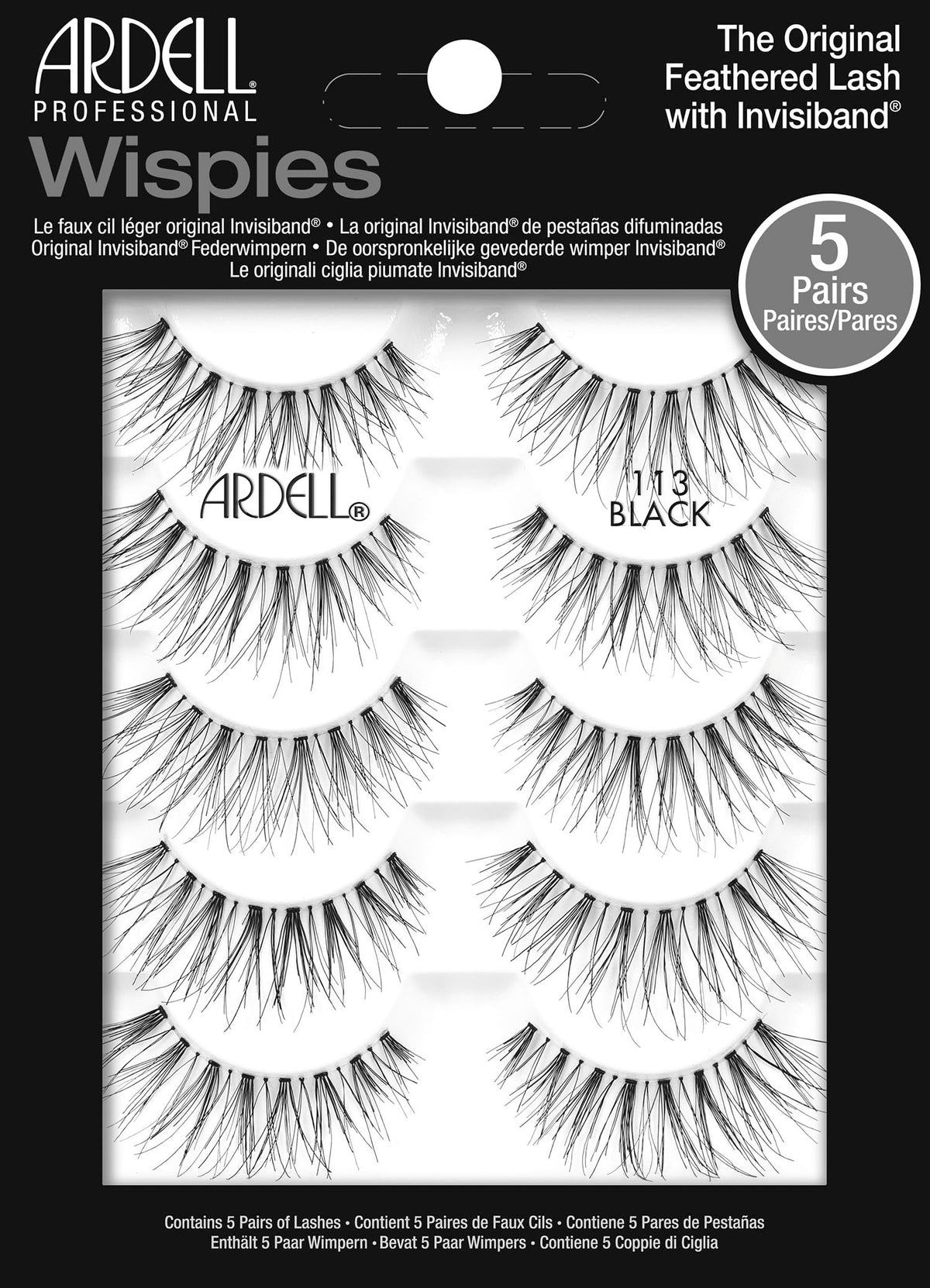Ardell Wispies 113 – emballage et plateau facilitant la préparation des cils naturels.