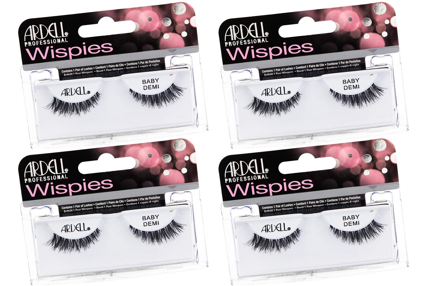 Ardell Wispies Baby Demi avec bande invisible pour un regard naturel et confortable.