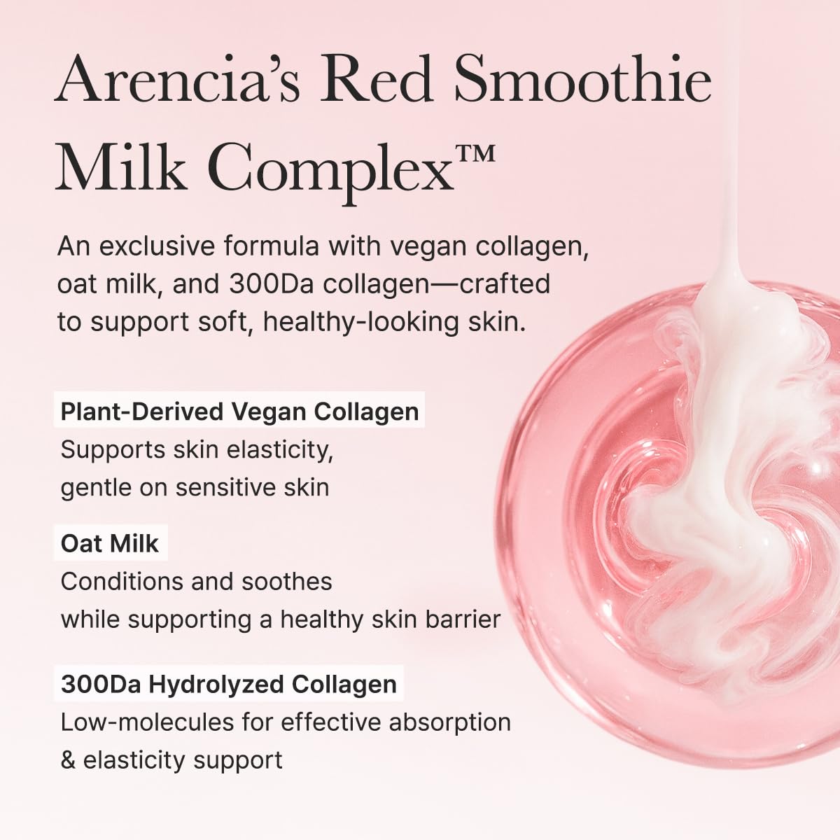 ARENCIA Red Smoothie Lotion – Avantages visibles après application sur le visage.