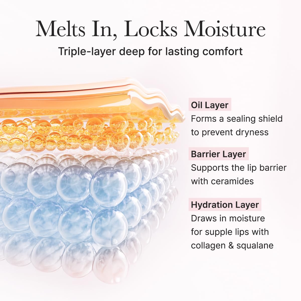 Application nocturne Arencia sur les lèvres pour hydrater toute la nuit.