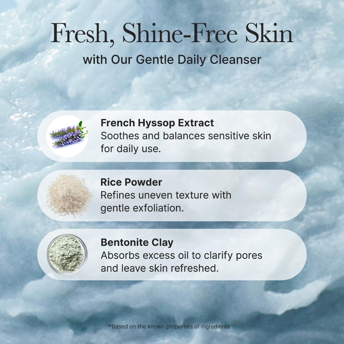 ARENCIA Hysope infusion de 34 extraits naturels pour nourrir la barrière cutanée.