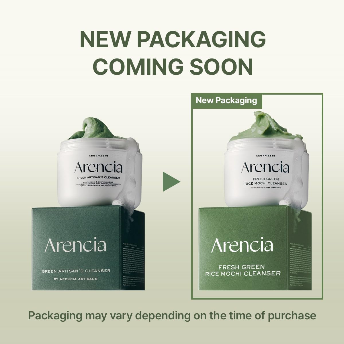 ARENCIA Grains exfoliants Mochi Riz Coreen pour peau plus lisse.