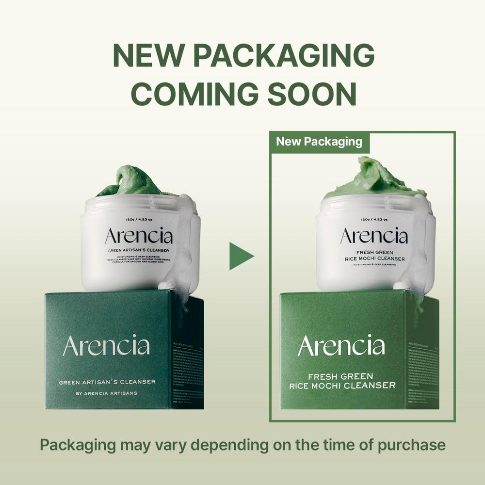 ARENCIA Grains exfoliants Mochi Riz Coreen pour peau plus lisse.