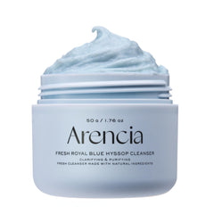 Arencia Hyssop Brightening Scrub – bouteille en vue, exfoliation douce pour peau éclatante