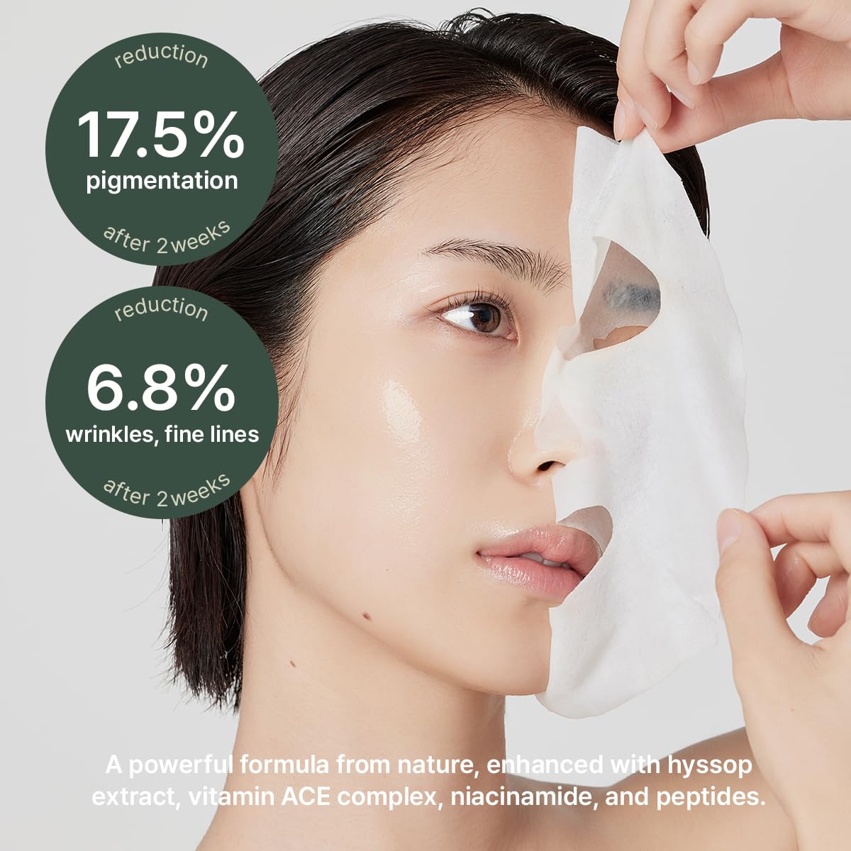 Ingrédients ARENCIA Hyssop Glow: vitamines A, C, E et extrait de lin.
