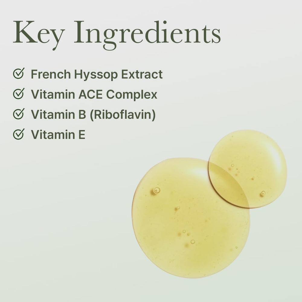 Peau hydratée après l'utilisation du masque ARENCIA Hyssop Glow.