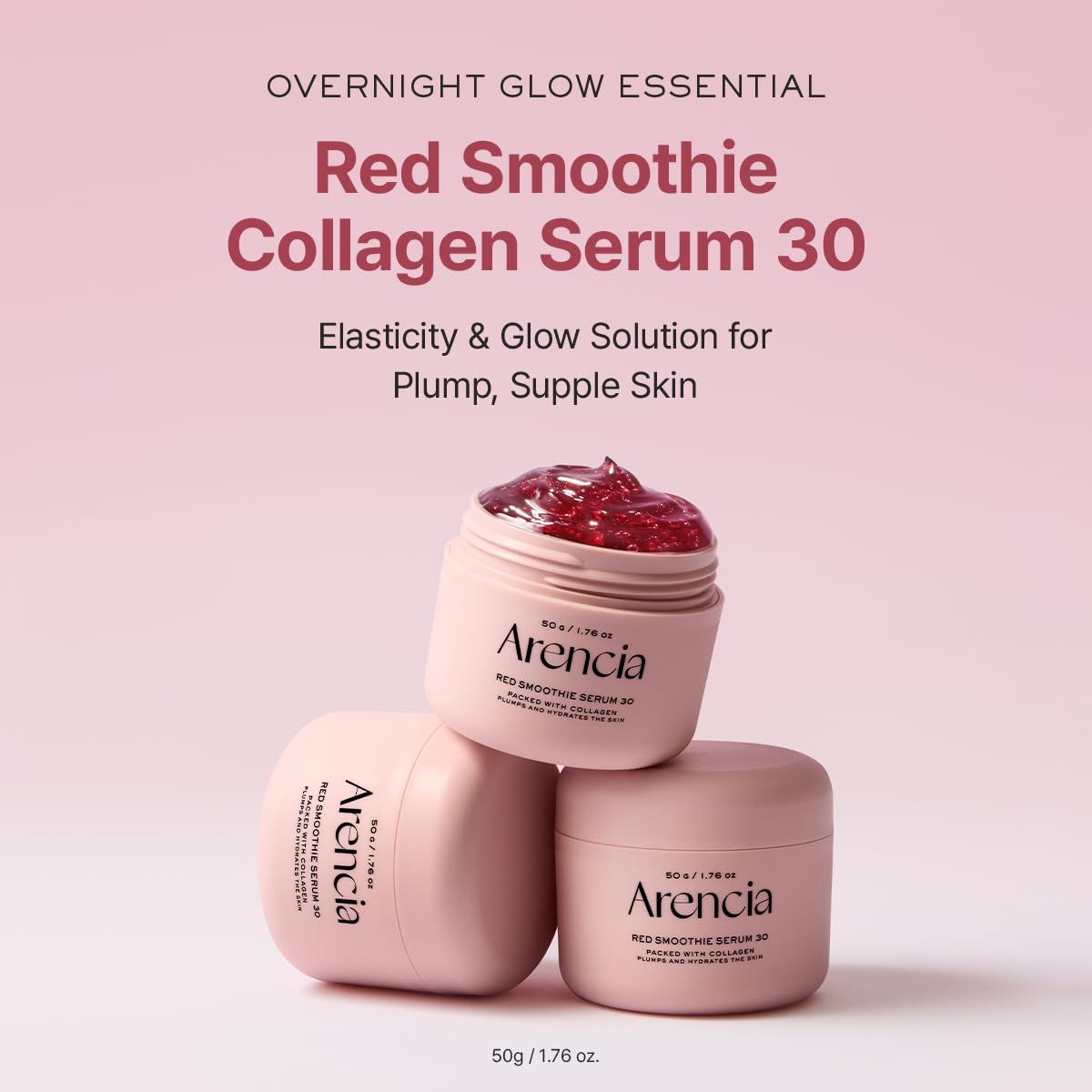 Arencia: masque-nuit-rouge-satine pour un soin apaisant et hydratant.
