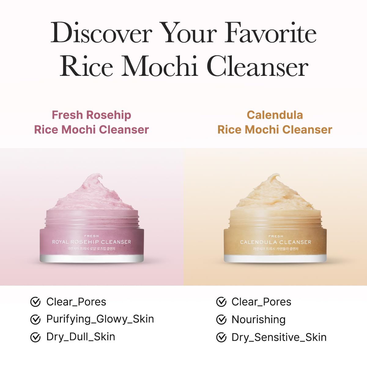 Gel Arencia Riz Mochi, tube bleu, nettoie en douceur avec une sensation de fraîcheur.