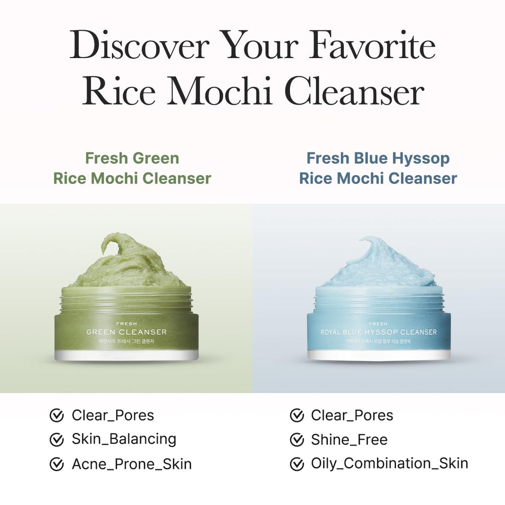 Nettoyant visage Arencia Riz Mochi, bouteille lavande, douceur adaptée aux peaux sensibles.