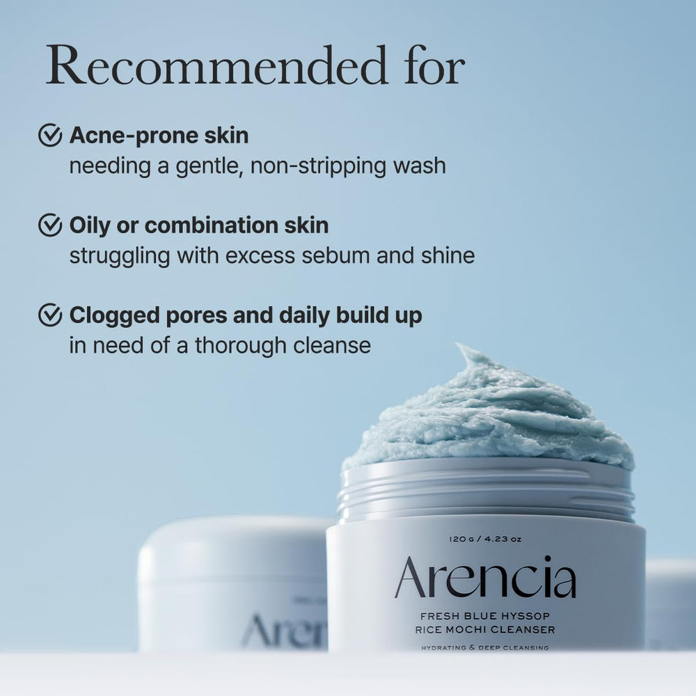 ARENCIA Hysope soin adapté peau sensible et acnéique, sans irritation.
