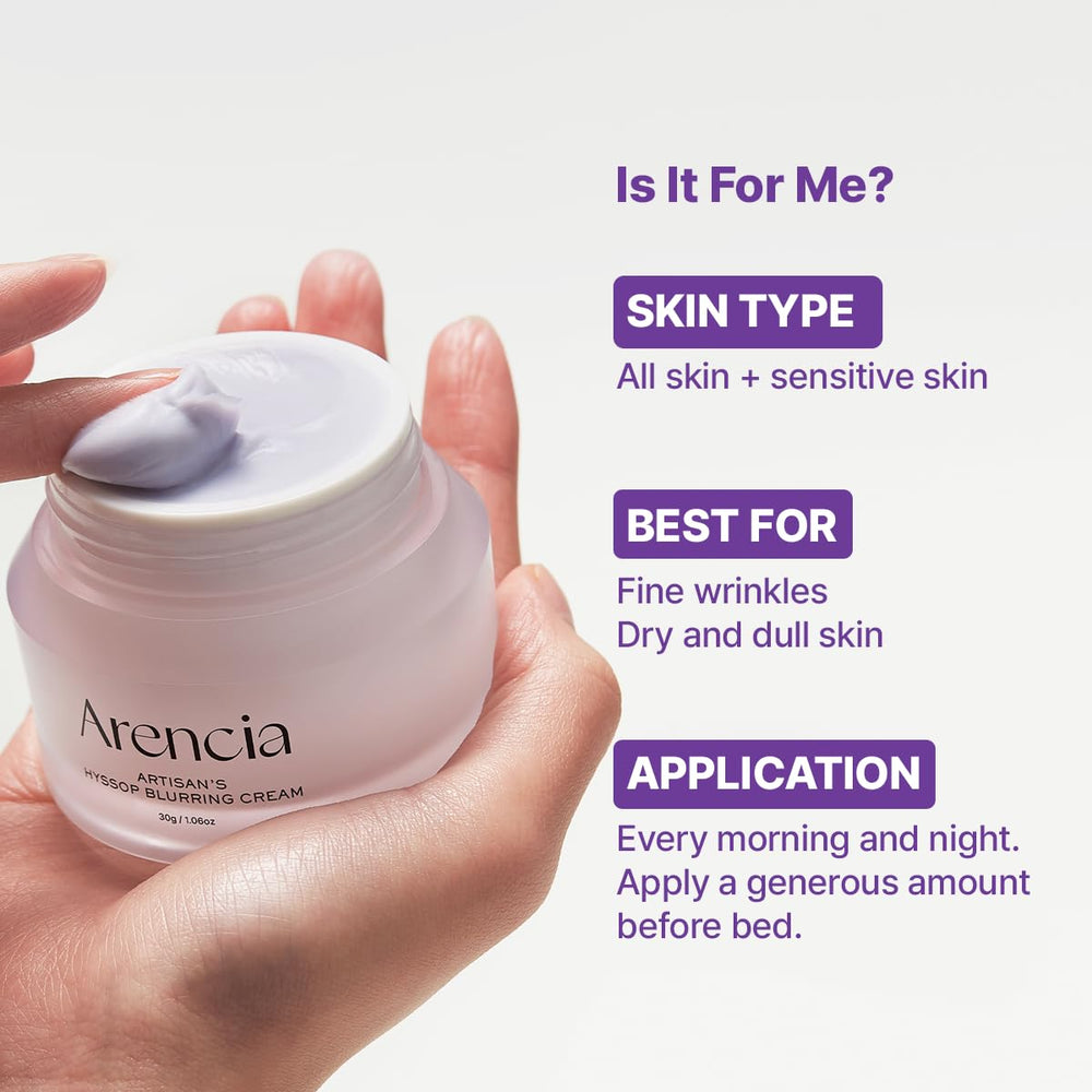 ARENCIA Hysope Crème Hydratation quotidienne, absorption rapide