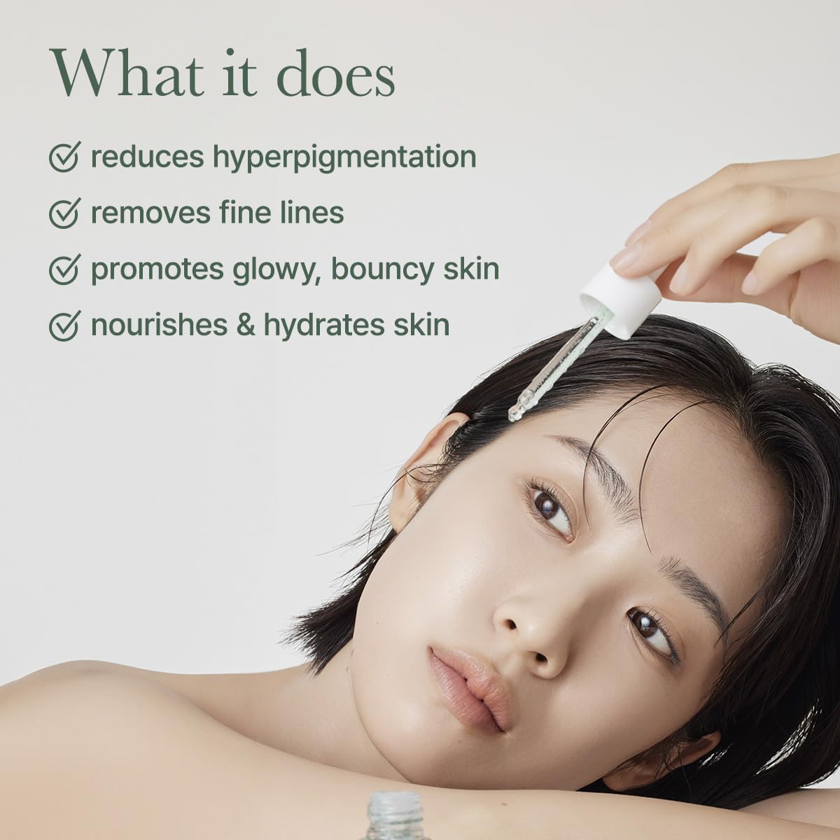 ARENCIA Hyssop Glow Serum, absorption rapide, peau douce et hydratée.