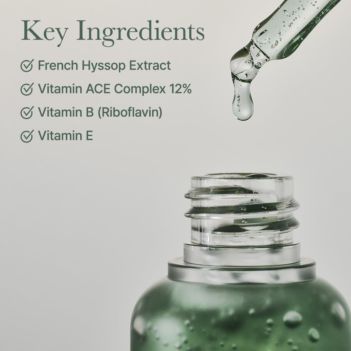 ARENCIA Hyssop Glow Serum, aide potentiellement à lisser les pores et les ridules.