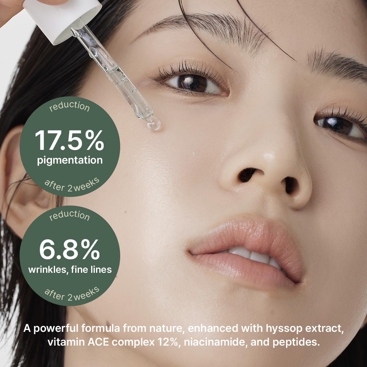 ARENCIA Hyssop Glow Serum nourrissant le visage et hydratation durable.