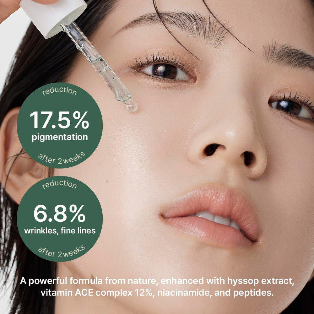 ARENCIA Hyssop Glow Serum nourrissant le visage et hydratation durable.