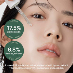 ARENCIA Hyssop Glow Serum nourrissant le visage et hydratation durable.