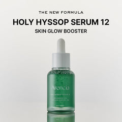 ARENCIA Hyssop Glow Serum, texture légère et non grasse pour absorption rapide.