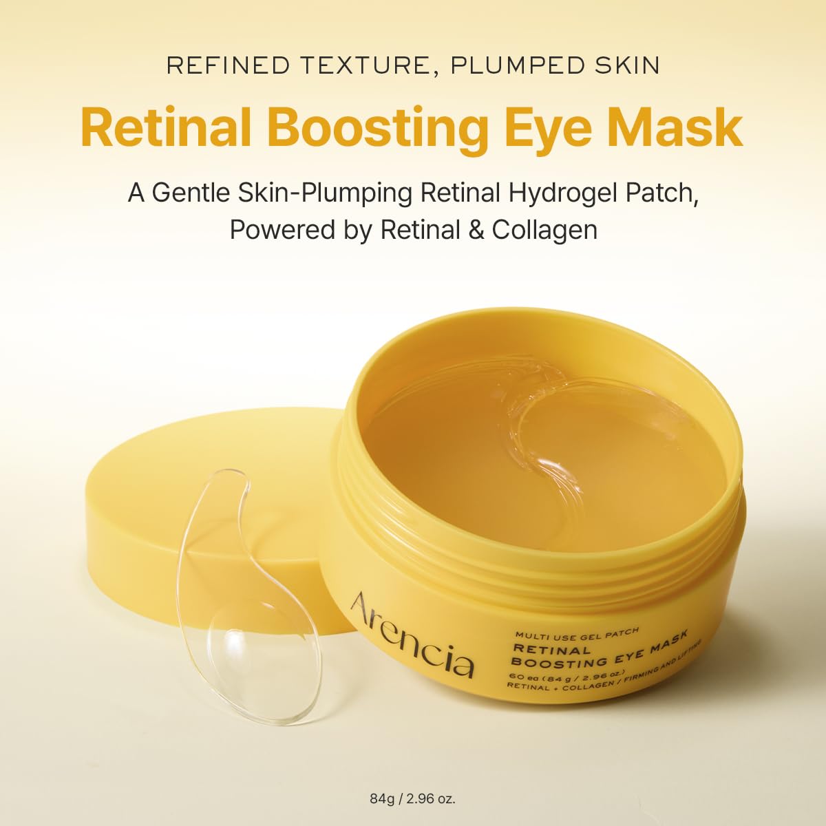 Patchs yeux ARENCIA avec peptides, ciblent cernes et ridules.