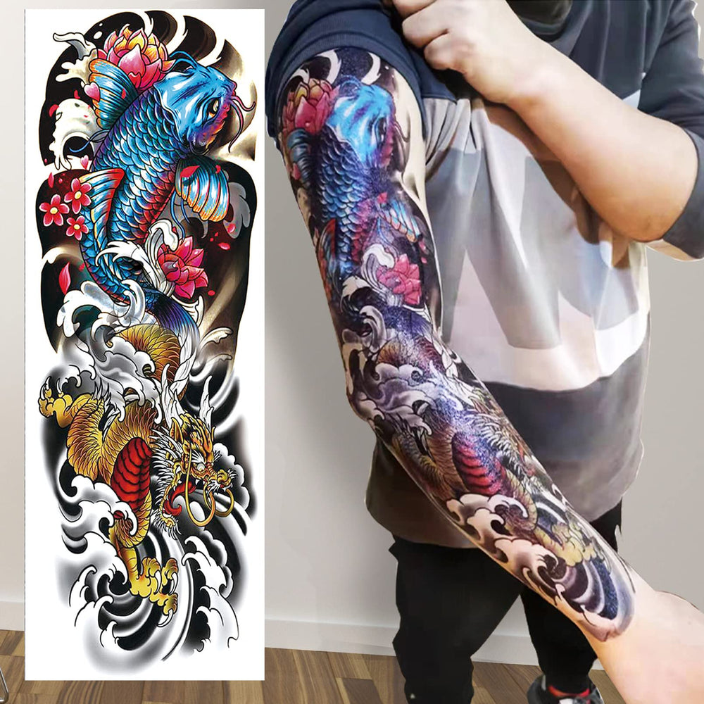 Tatouage temporaire Aresvns crâne pour bras, style saisissant et réaliste